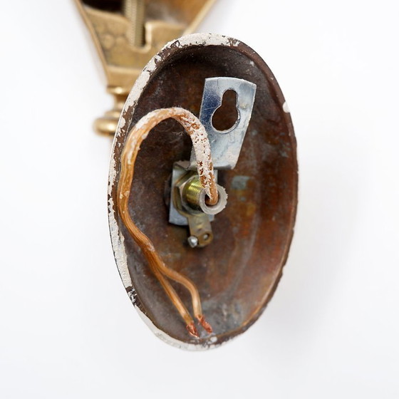 Image 1 of Coppia di applique in bronzo a forma di conchiglia di Maison Jansen - anni '70 (disponibili 2 paia)