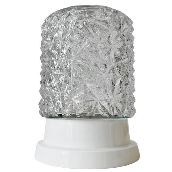 Image 1 of Lampada da soffitto vintage Corodex in vetro effetto cristallo 1960