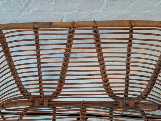 Mid Century Italian Bamboo and Iron 2-Seater Sofa, 1960s – 2 seaters (photo 5 of 8)