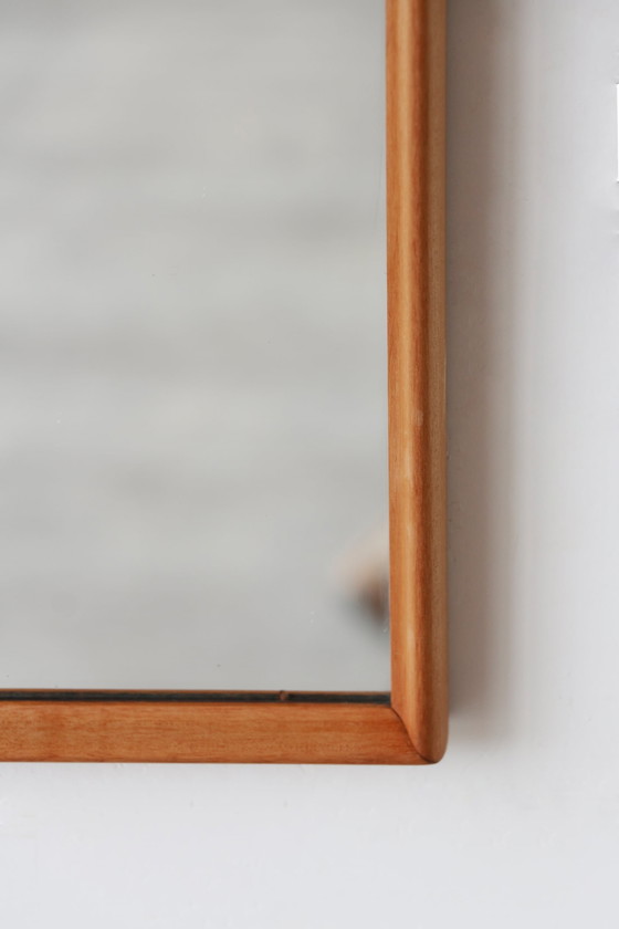 Image 1 of Rectangular Teak Mirror - Scandinavian Style - 28.03.25.08