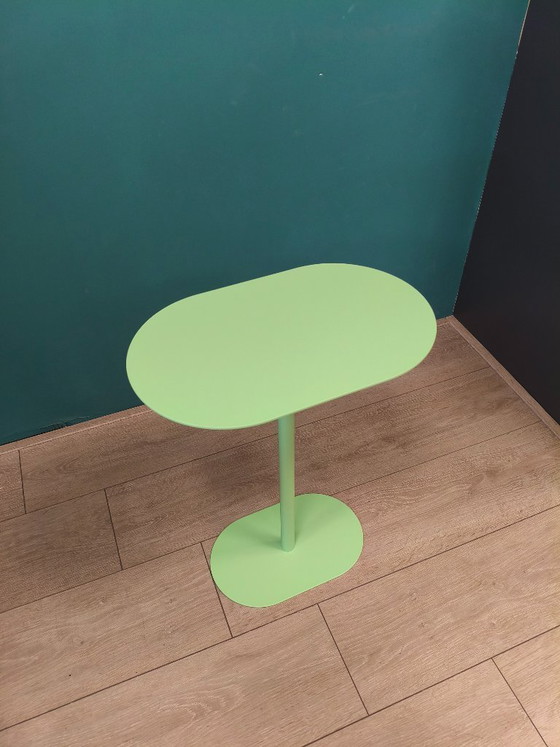 Image 1 of Green metal side table
