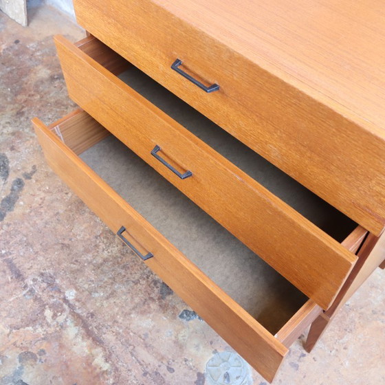 Image 1 of Vintage ladekast jaren 60 70 teak fineer