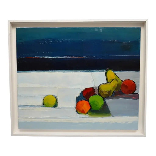 Michel Petiot, bekend als Micha "The Fruits" (1989) Canvas, gesigneerd