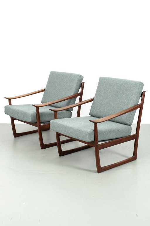 Lot de 2 fauteuils FD130 vintage Danish Design Peter Hvidt