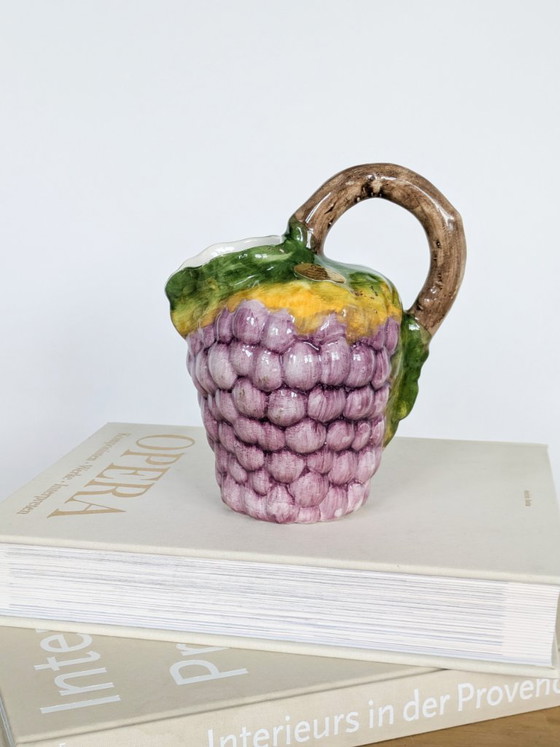 Image 1 of Brocca per uva in maiolica Ceramiche di Bassano — Italia — Vintage