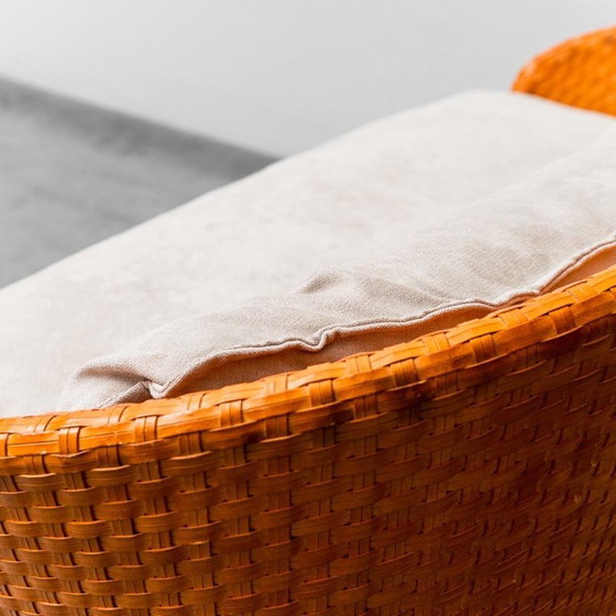 Image 1 of 2 ZITS GEWEVEN SOFA DOOR TITO ANGIOLI 90S VINTAGE MODERN ANTIEK