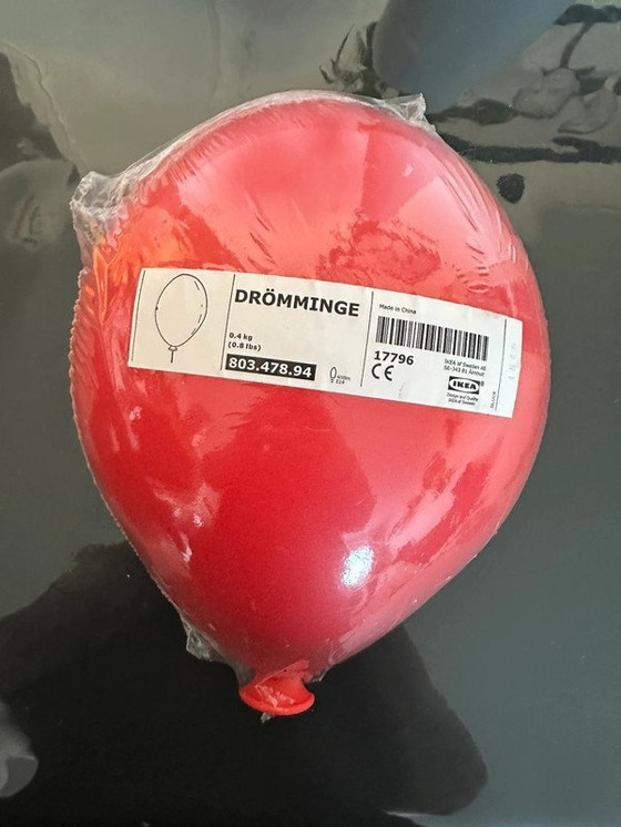 Image 1 of Lampada da parete a palloncino rosso (sigillata)