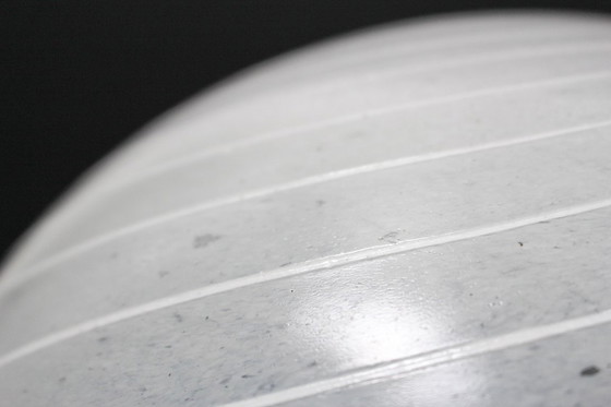 Image 1 of Mid Century Murano tafellamp met draaikolk en chromen voet