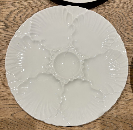 Image 1 of 4 assiettes à huîtres vintage - Bareuther Waldsassen Bavière
