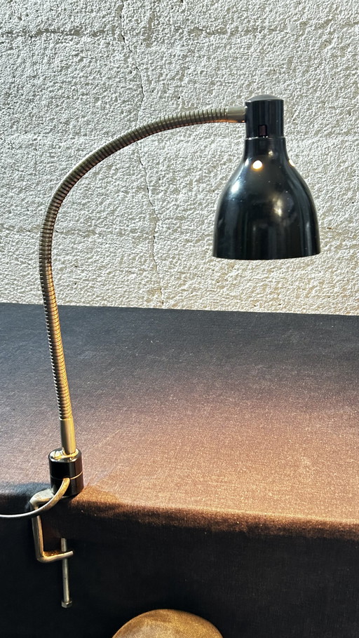 Hergil Lampe col de cygne 1950 Bakélite 