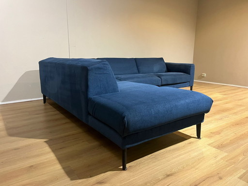 Montel Cosy Plus - Corner Sofa - Blue - Velvet - Design\.