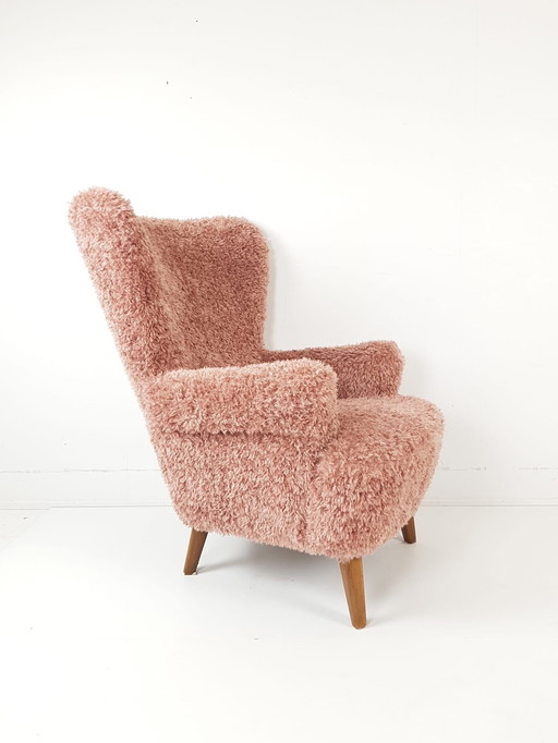 Artifort orecchio poltrona | sedile rosa peluche orsacchiotto scarabocchio Theo Ruth