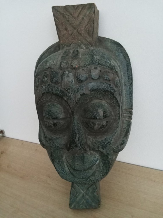 Image 1 of Maschera da parete in legno verde dal Camerun / Africa