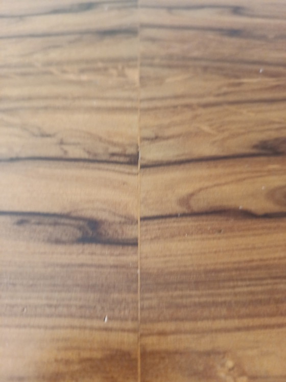 Image 1 of Half-moon olive table with container