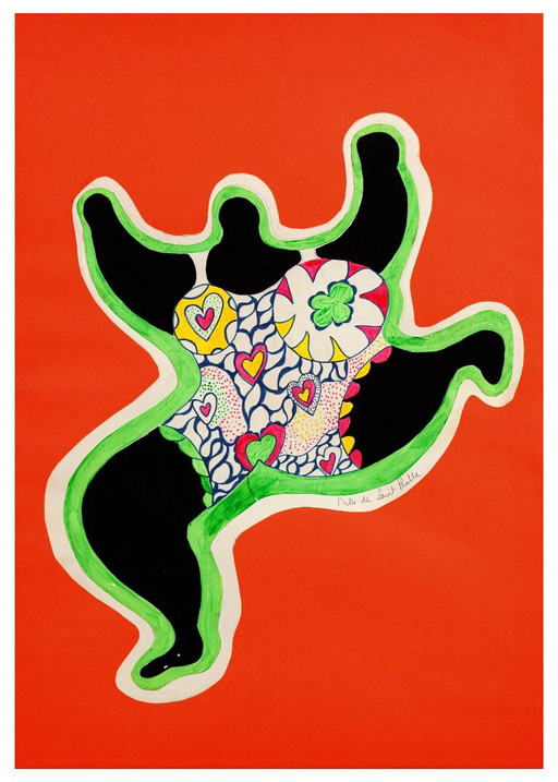 Dansende Nana - Niki de Saint Phalle 1968 - Poster 50 × 70 cm