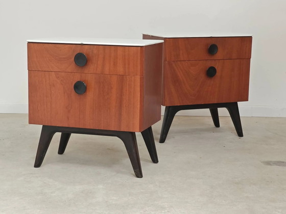 Comodino di Jindrich Halabala per Up Zavody 1950 – Comodini, Wood, Art Deco (photo 19 of 30)
