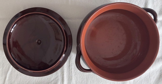 Image 1 of Vulcania vuurvaste terracotta pot – 30 cm met deksel