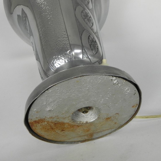 Image 1 of Art-Deco-Tischleuchte aus Aluminium, Stehleuchte, 1930er Jahre