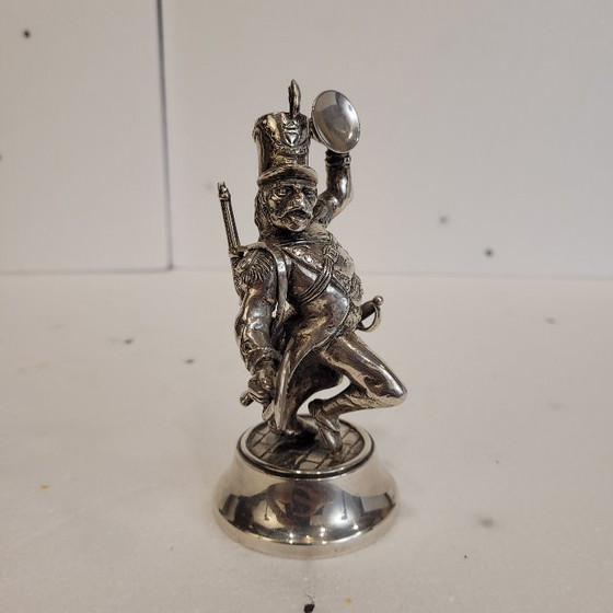 Image 1 of "Singe musicien, argent massif, 20e s. - Espagne