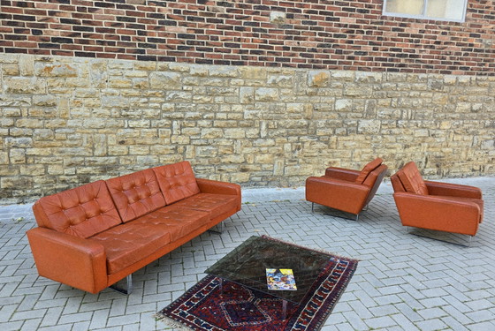 Classic 60s 70s Sofa Set Seating Group Vintage Couch Mid Century – Couches, Leather (photo 12 of 12)