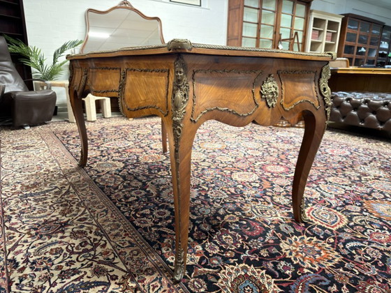 Scrivania antica francese Luigi XIV – Scrivanie, Leather, Wood (photo 8 of 22)