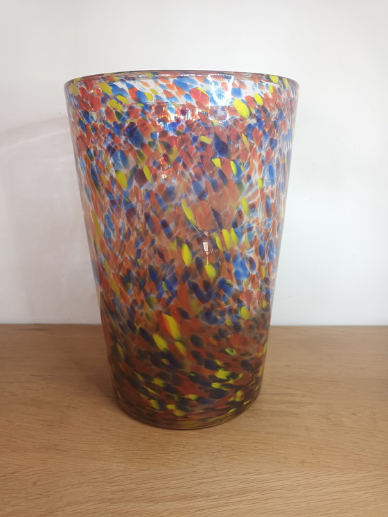 Image 1 of Large Murano "Millefiori" vase.