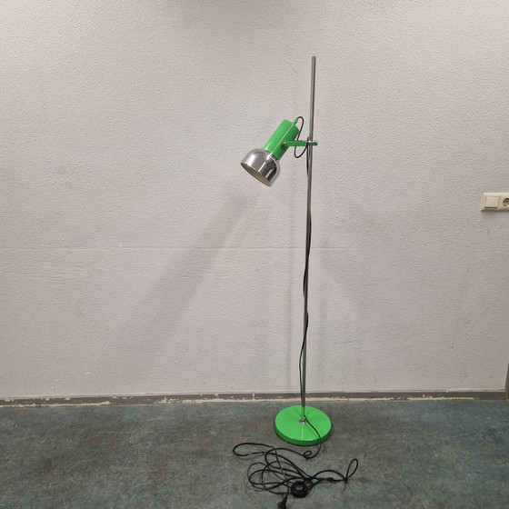 Image 1 of Lampadaire vintage des années 1970, projecteur vert