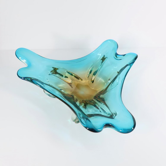 Piatto in vetro soffiato di Murano, anni '60 – Plat en verre soufflé de Murano, années 1960 (photo 6 of 8)