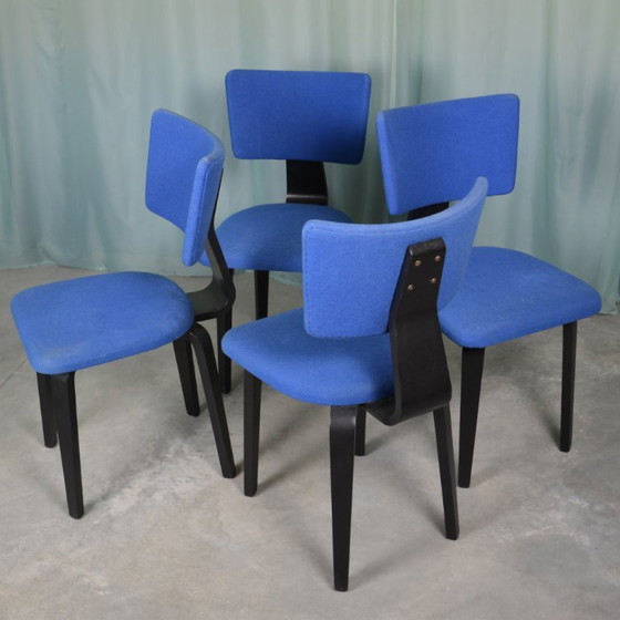 Image 1 of 4 sillas de comedor de madera contrachapada