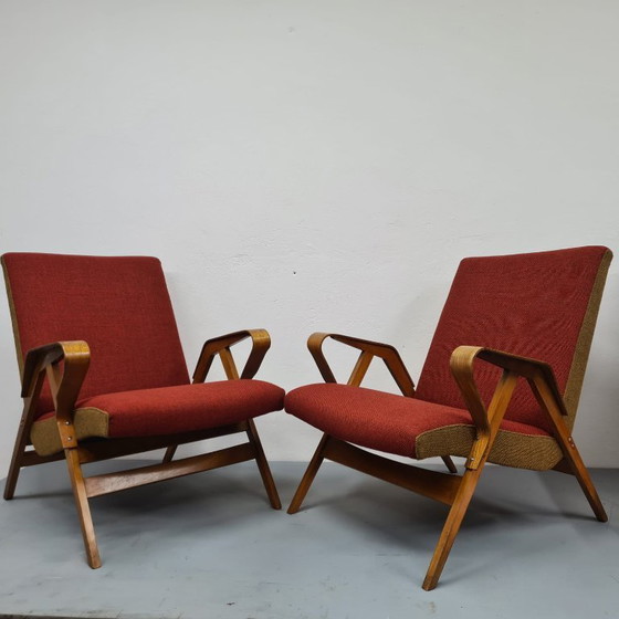 Image 1 of 2x Armchairs by František Jirák for Tatra Nabytok 60's Czech