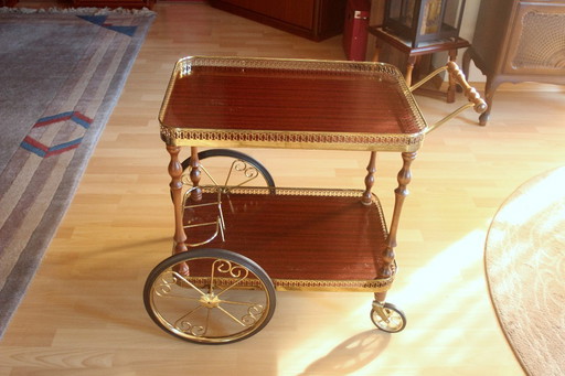 Bar trolley, serving trolley, bar cart - Vintage
