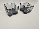 Iitala Supports de cire 2x Bleu foncé