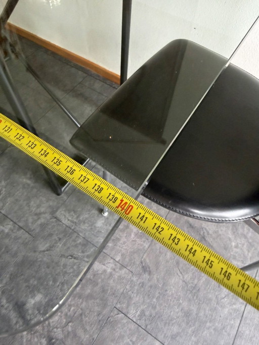 Tavolo da pranzo in vetro Bieffeplast R. Kinsman con base in metallo – eettafels (photo 2 of 5)