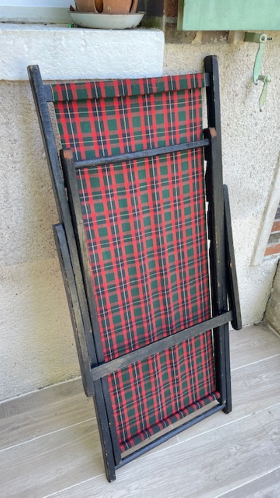 Vintage Canvas Folding Sun Lounger – Sunbed (photo 34 of 35)