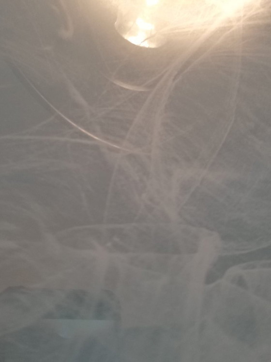 Image 1 of Lampada da soffitto unica con ciotola in vetro effetto marmo (anni '80/'90)