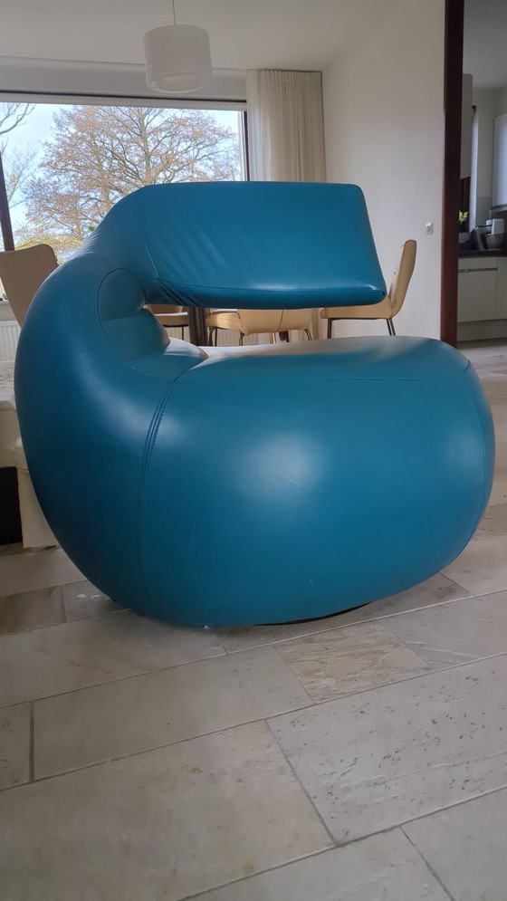 Image 1 of Bellissima poltrona Leolux Swan in pelle! (Girevole)