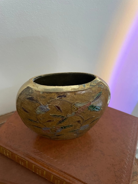 Vintage cloisonné vase (photo 3 of 3)