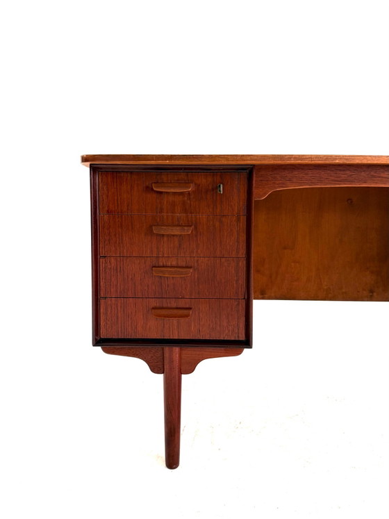 Scrivanie 'Bullet' vintage in teak, H.P. Hansen anni '60 – Legno, Metallo (photo 4 of 15)