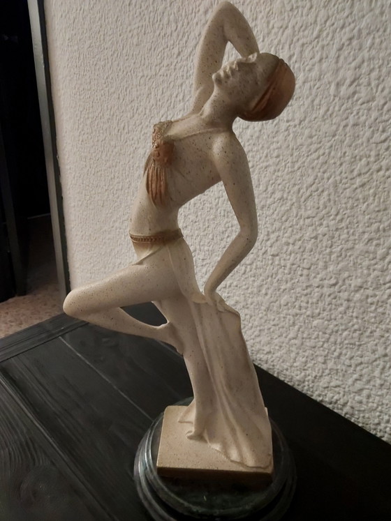 Splendida statuetta di ballerina stile Art Déco. Stile A Santini – Oggetti decorativi (photo 3 of 5)