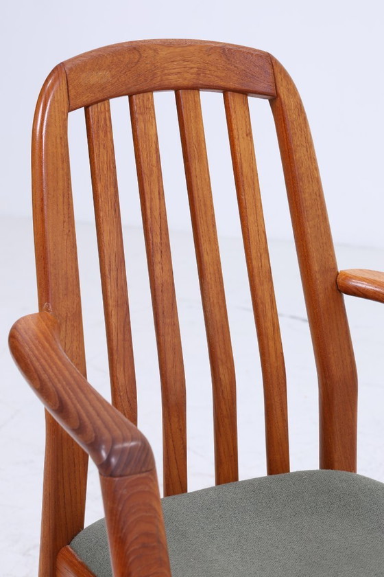 Image 1 of Sedia Dyrlund vintage in teak degli anni '60| poltrona mid-century anni '70 | sedia da cucina retrò #06-49