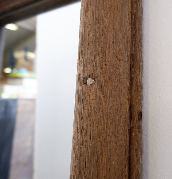 Image 1 of Paar rechteckige Wandspiegel mit rustikalen Holzrahmen