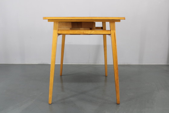 Image 1 of 1960s Side Table with Formica Top and Drawer, Czechoslovakia