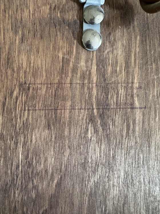 Image 1 of Lo specchio rotondo in legno vintage Knudt