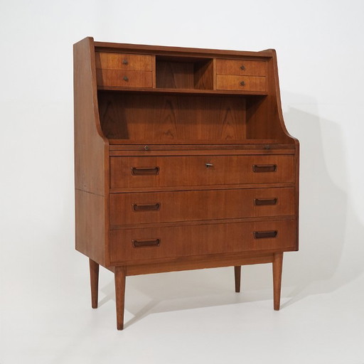 Teak secretaire van Gunnar Nielsen Tibergaard voor Tibergaard, jaren 60