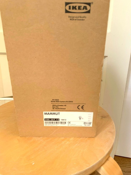 Image 1 of Lámpara de mesa IKEA MAMMUT – Rosa/Verde – Nueva en caja (años 2000)