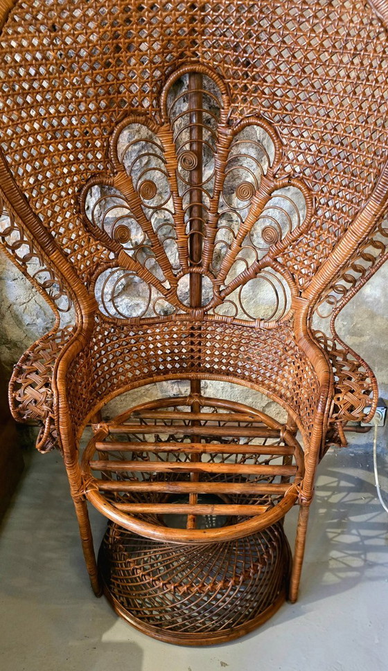 Image 1 of Emmanuelle fauteuil van gevlochten rotan, 1970