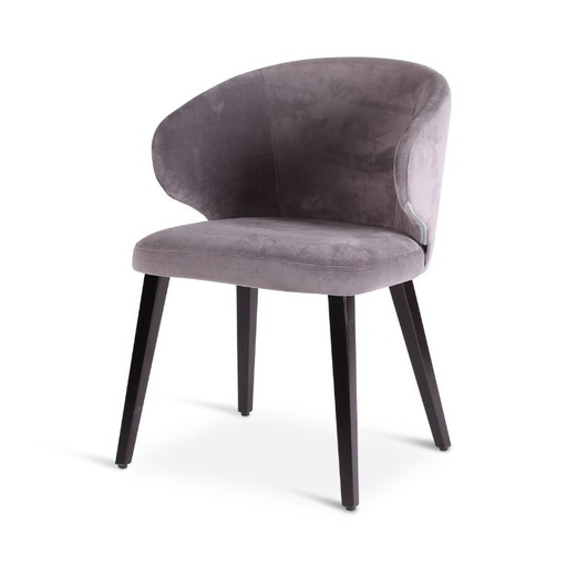Chaises de salle à manger 3 pièces en tissu gris/vert (voir détail)