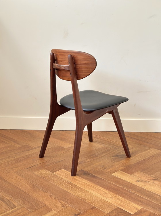 Image 1 of Set 4 vintage stoelen Louis van Teeffelen jaren 50/60/70