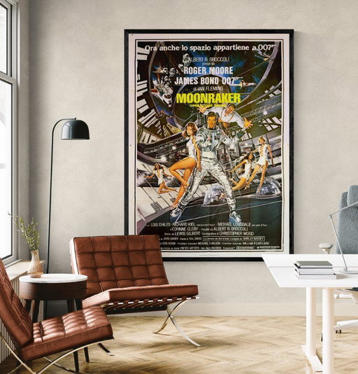 🚀 Moonraker (Operazione Spazio) – 1979 – Póster italiano original XXL de 4-Fogli de Dan Goozee | 200x140cm | Italia 