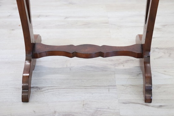 Image 1 of Antiker Beistelltisch mit Marmorplatte, Italien Ende 19.